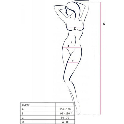 PASSION - BS099 BLACK BODYSTOCKING ONE SIZE - My naughty haven #