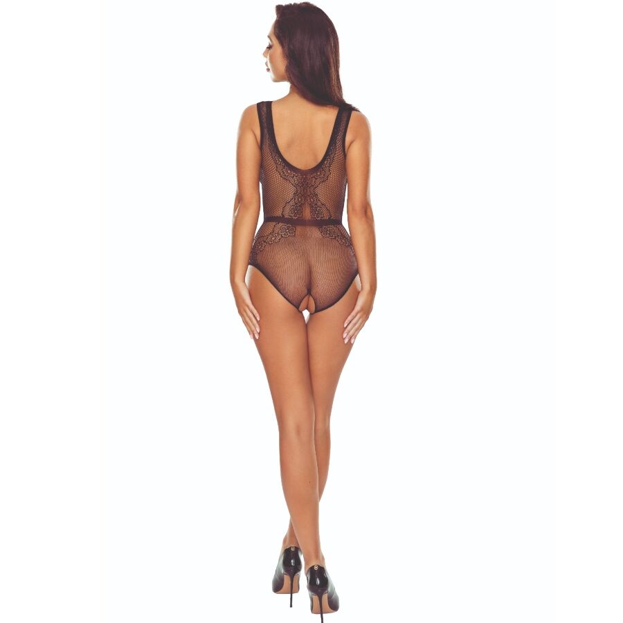 PASSION - BS115 BLACK GRID BODYSTOCKING - My naughty haven #