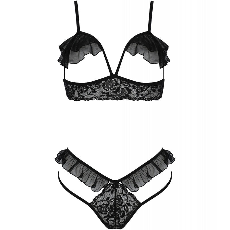 PASSION - DOLLY SET TWO PIECES BLACK S/M - My naughty haven #
