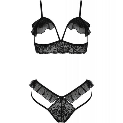PASSION - DOLLY SET TWO PIECES BLACK S/M - My naughty haven #