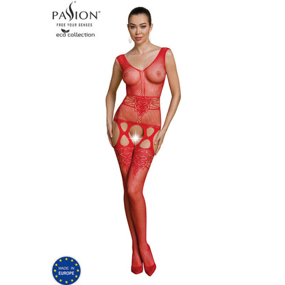 PASSION - ECO COLLECTION BODYSTOCKING ECO BS014 RED - My naughty haven #