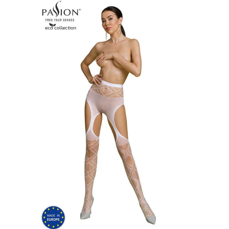 PASSION - ECO COLLECTION BODYSTOCKING ECO S005 WHITE - My naughty haven #