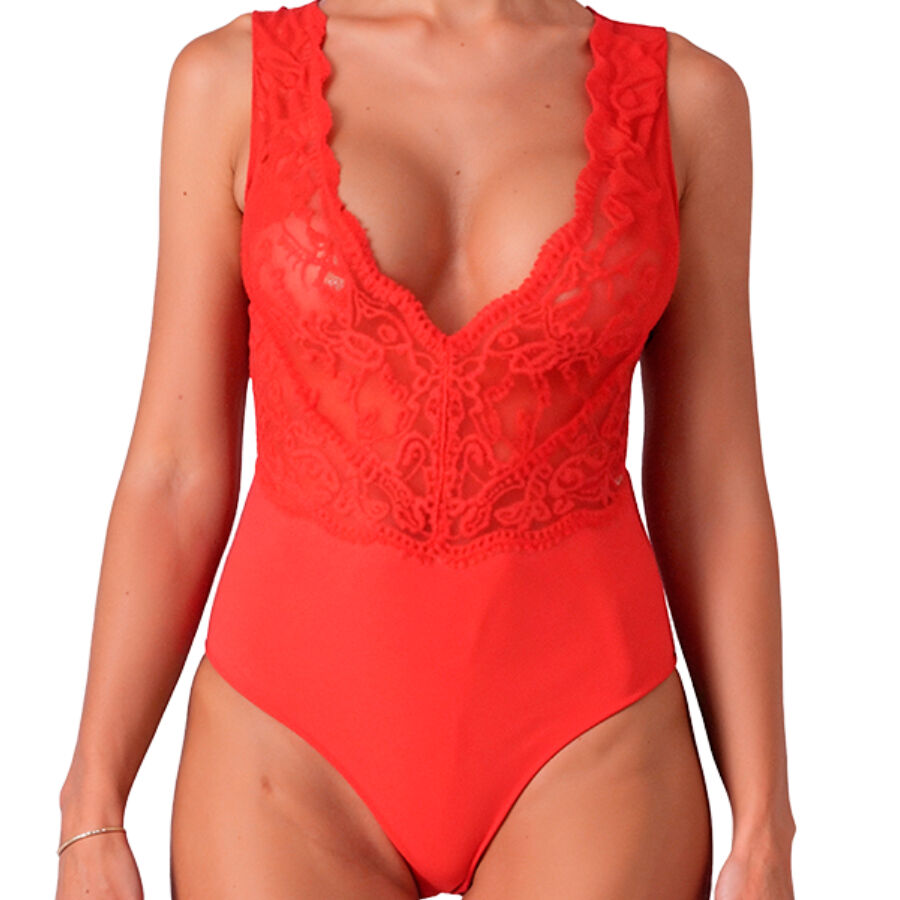 PASSION - EVALIE BODY RED L/XL - My naughty haven #