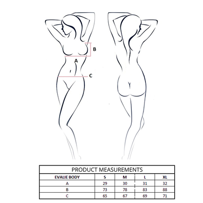PASSION - EVALIE BODY WHITE L/XL - My naughty haven #