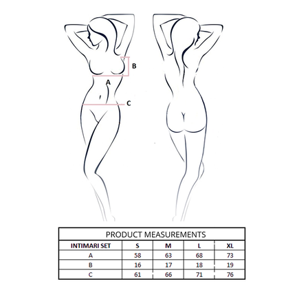 PASSION - INTIMARI BRA + PANTIES SET PINK L/XL - My naughty haven #