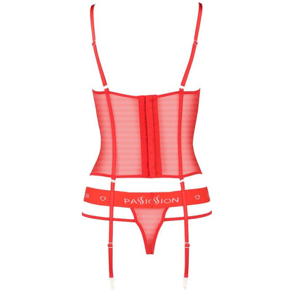 PASSION - KYOUKA CORSET - RED L/XL - My naughty haven #