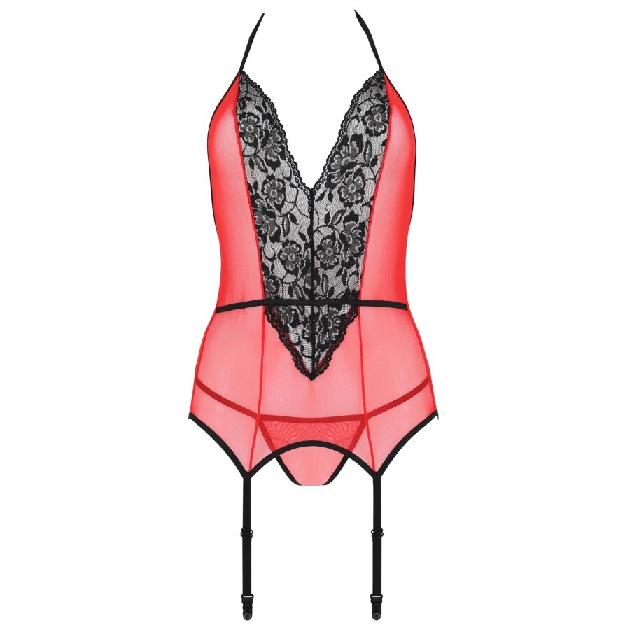 PASSION - PEONIA CORSET EROTIC LINE RED S/M - My naughty haven #