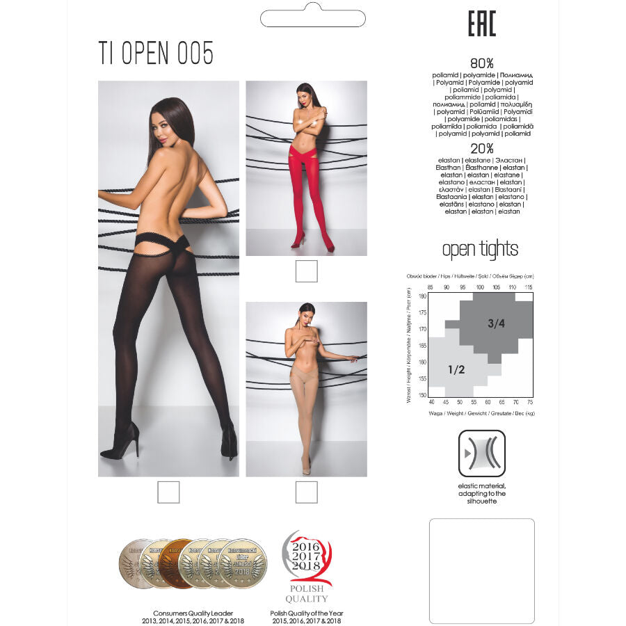 PASSION - TIOPEN 005 BLACK TIGHTS 1/2 60 DEN - My naughty haven #