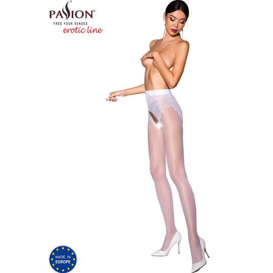 PASSION - TIOPEN 006 WHITE TIGHTS 1/2 30 DEN - My naughty haven #