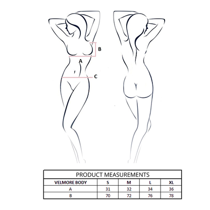 PASSION - VELMORE BODY BLUE L/XL - My naughty haven #