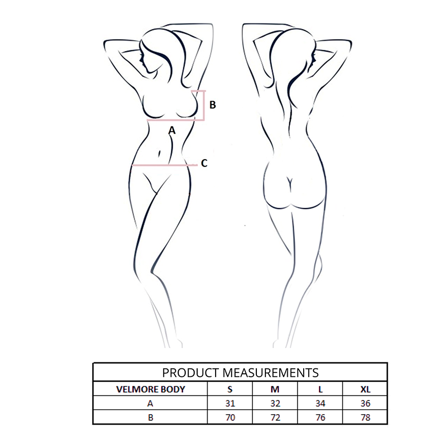PASSION - VELMORE BODY VIOLET L/XL - My naughty haven #