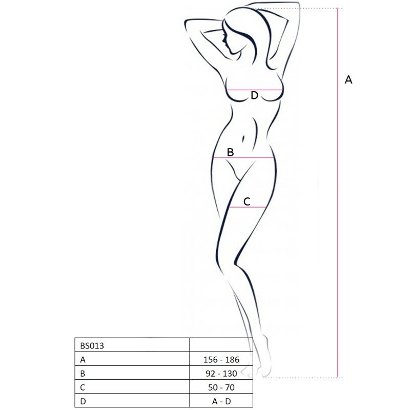 PASSION - WOMAN BS013 BLACK BODYSTOCKING ONE SIZE - My naughty haven #