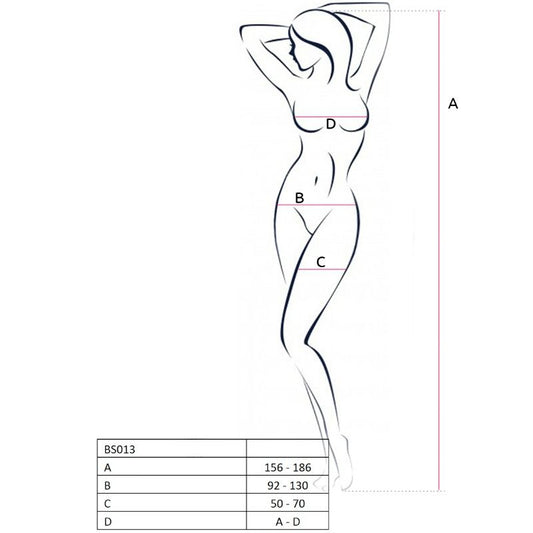 PASSION - WOMAN BS013 BLACK BODYSTOCKING ONE SIZE - My naughty haven #