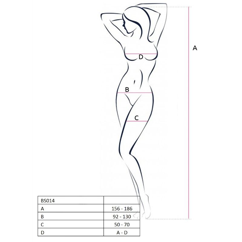 PASSION - WOMAN BS014 RED BODYSTOCKING ONE SIZE - My naughty haven #