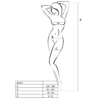 PASSION - WOMAN BS014 RED BODYSTOCKING ONE SIZE - My naughty haven #