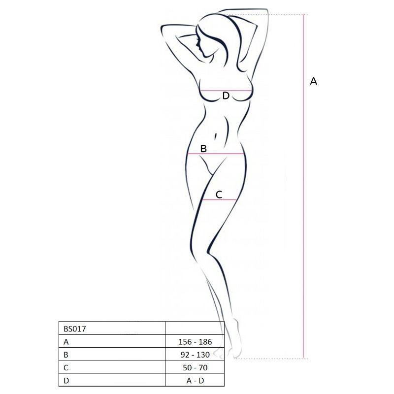PASSION - WOMAN BS017 BODYSTOCKING BLACK ONE SIZE - My naughty haven #