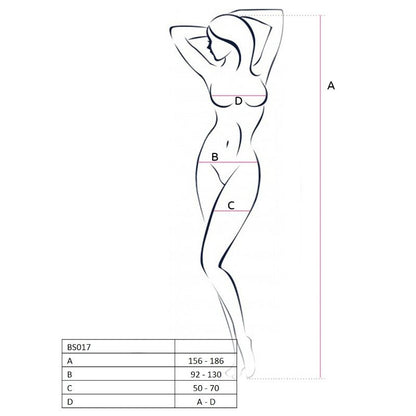 PASSION - WOMAN BS017 BODYSTOCKING BLACK ONE SIZE - My naughty haven #