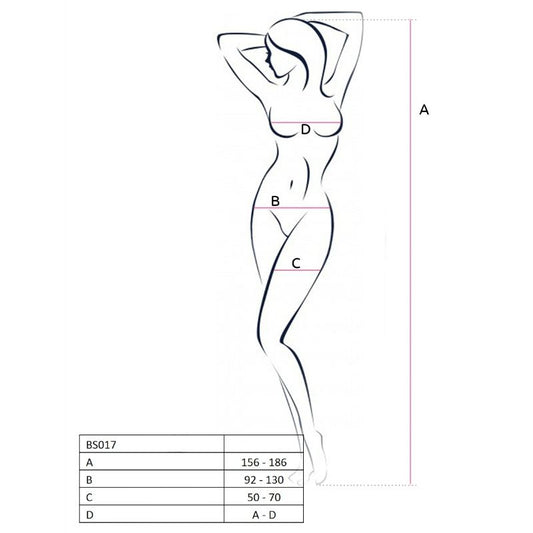 PASSION - WOMAN BS017 BODYSTOCKING BLACK ONE SIZE - My naughty haven #