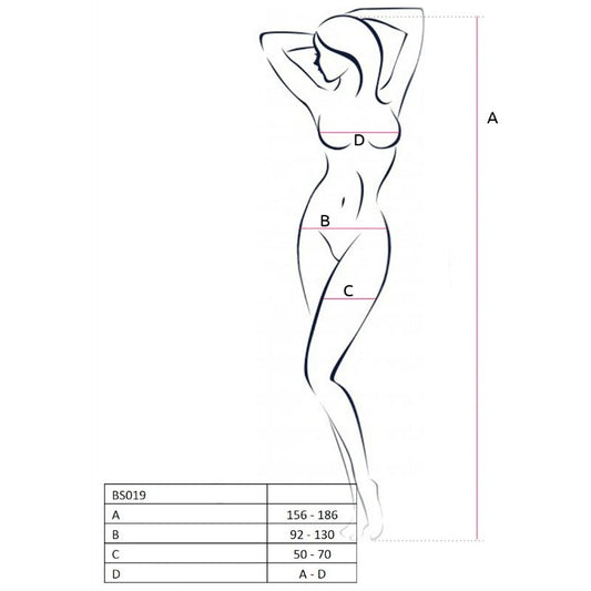 PASSION - WOMAN BS019 WHITE BODYSTOCKING ONE SIZE - My naughty haven #