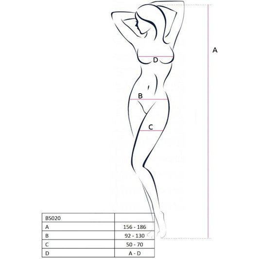 PASSION - WOMAN BS020 WHITE BODYSTOCKING ONE SIZE - My naughty haven #