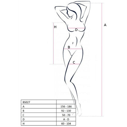 PASSION - WOMAN BS027 BODYSTOCKING RED DRESS STYLE ONE SIZE - My naughty haven #