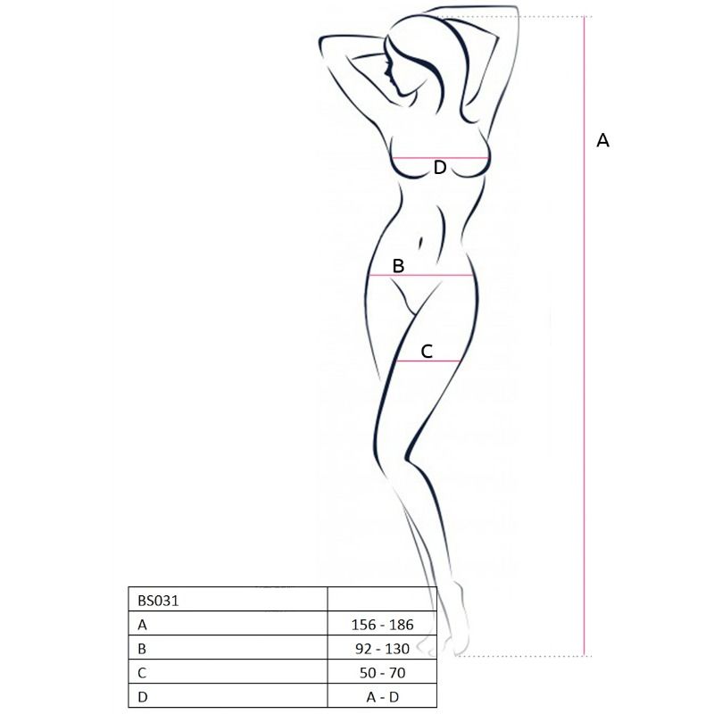 PASSION - WOMAN BS031 RED BODYSTOCKING ONE SIZE - My naughty haven #