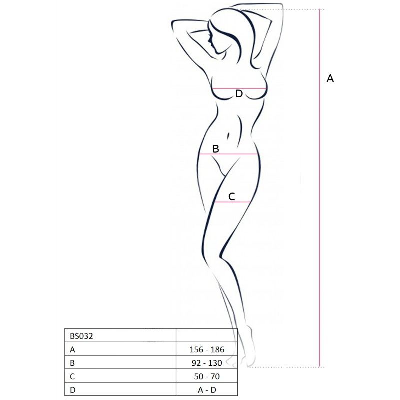 PASSION - WOMAN BS032 BODYSTOCKING BLACK ONE SIZE - My naughty haven #