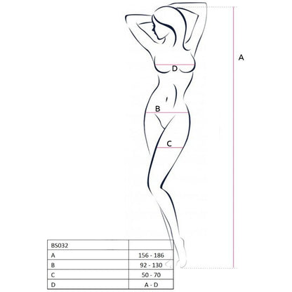 PASSION - WOMAN BS032 BODYSTOCKING BLACK ONE SIZE - My naughty haven #