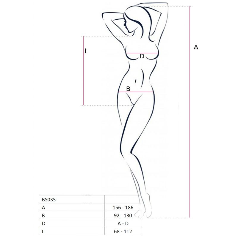 PASSION - WOMAN BS035 WHITE BODYSTOCKING ONE SIZE - My naughty haven #