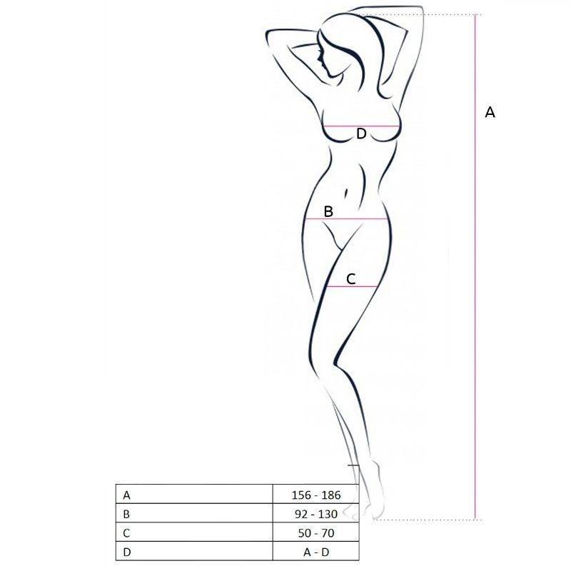 PASSION - WOMAN BS047 WHITE BODYSTOCKING ONE SIZE - My naughty haven #