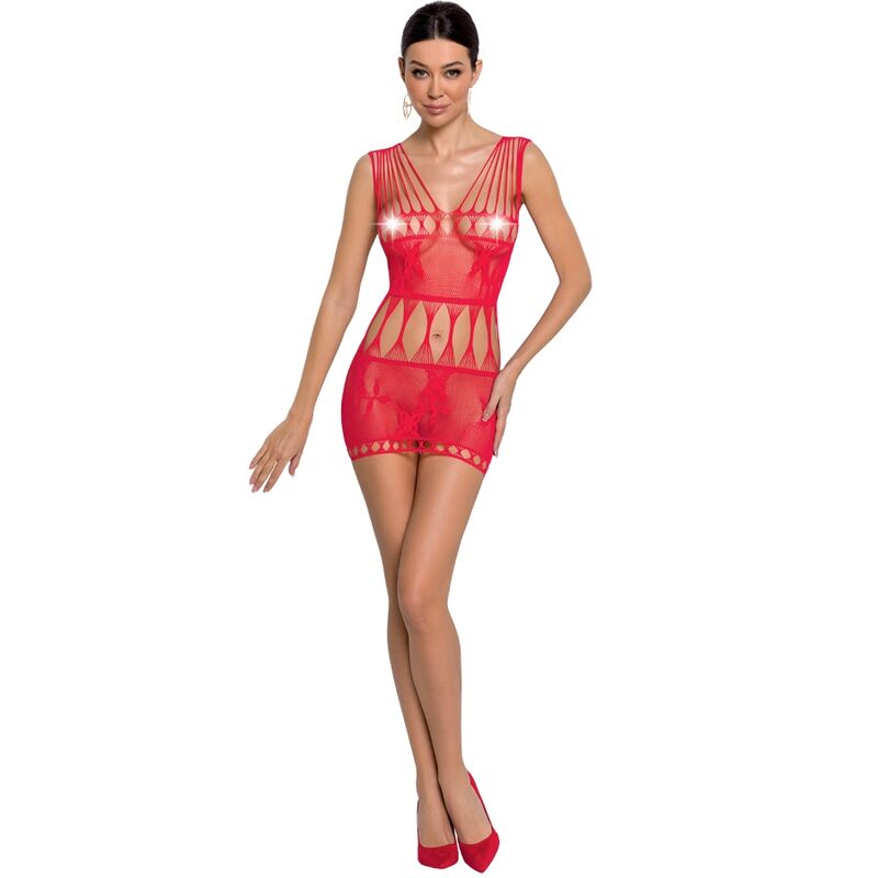 PASSION - WOMAN BS090 RED BODYSTOCKING ONE SIZE - My naughty haven #