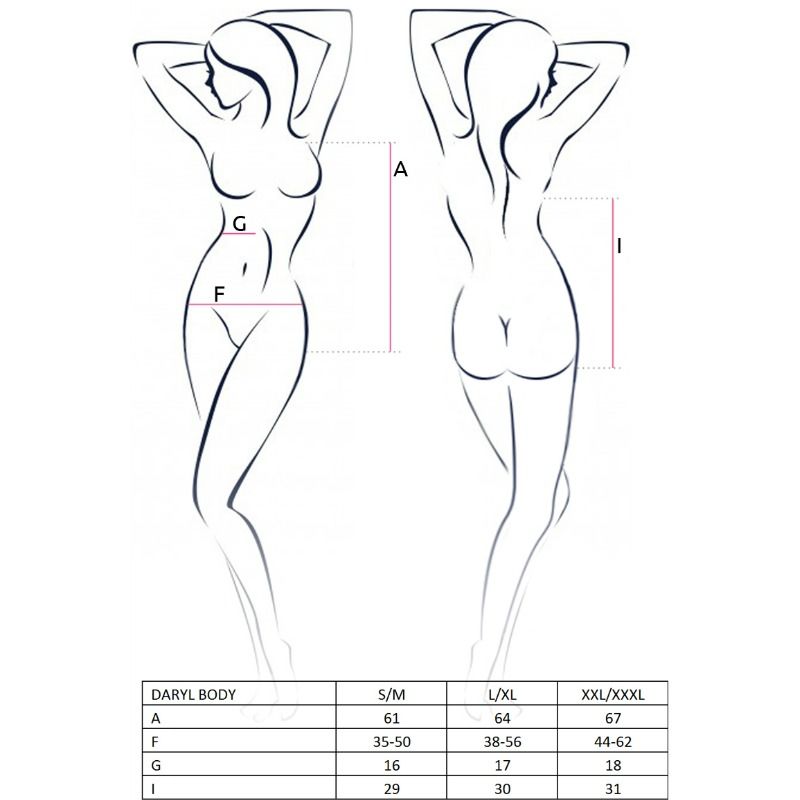 PASSION - ДАМСКО ТЕДИ DARYL ЧЕРНО РАЗМЕР S/M