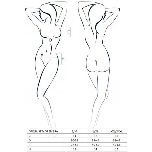 PASSION - ЖЕНСКИ КОМПЛЕКТ OFELIA РАЗМЕР S/M