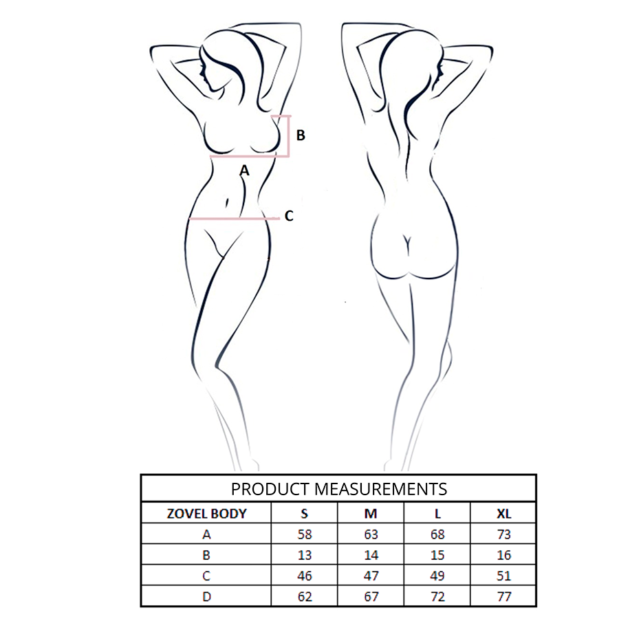 PASSION - ZOVEL BODY LIGHT PINK L/XL - My naughty haven #