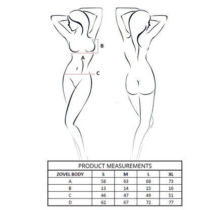 PASSION - ZOVEL BODY LIGHT PINK L/XL - My naughty haven #