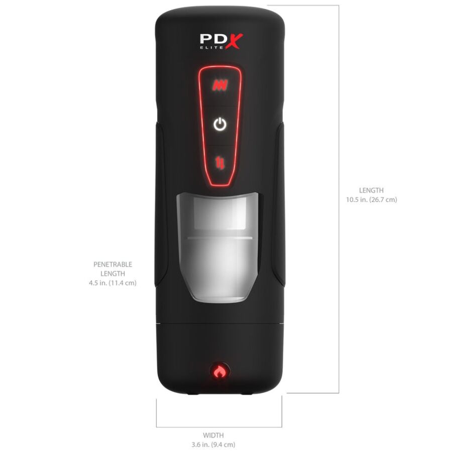 PDX ELITE - MILK ME HOTTER AUTOMATIC MASTURBATOR WITH THRUSTING AND HEAT EFFECT VIBRATION - My naughty haven #