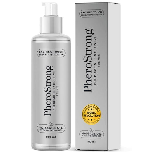 PHEROSTRONG - MASSAGE OIL EXCLUSIVE FOR MEN 100 ML - My naughty haven #