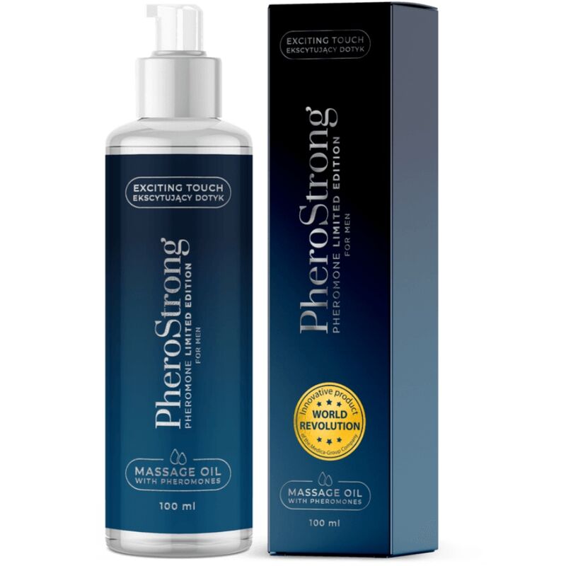 PHEROSTRONG - MASSAGE OIL LIMITED EDITION FOR MEN 100 ML - My naughty haven #