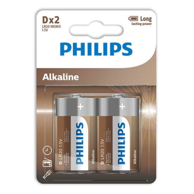 PHILIPS - ALKALINE BATTERY D LR20 BLISTER*2 - My naughty haven #