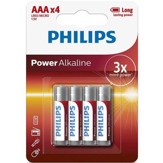 PHILIPS - POWER ALKALINE AAA BATTERY LR03 BLISTER*4 - My naughty haven #