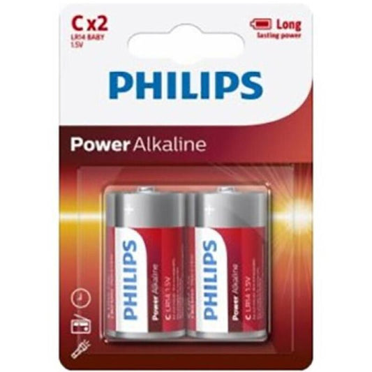 PHILIPS - POWER ALKALINE BATTERY C LR14 BLISTER*2 - My naughty haven #