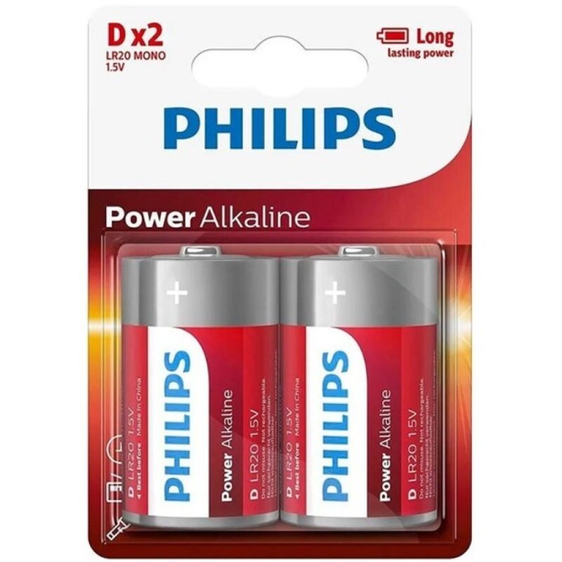 PHILIPS - POWER ALKALINE BATTERY D LR20 BLISTER*2 - My naughty haven #