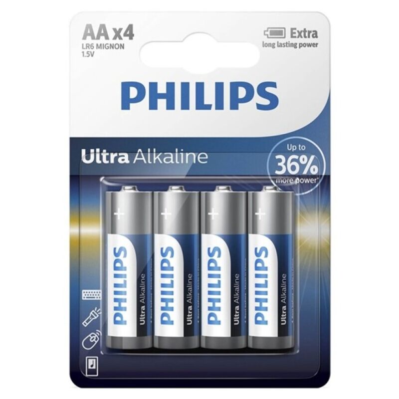 PHILIPS - ULTRA ALKALINE BATTERY AA LR6 4 UNIT - My naughty haven #