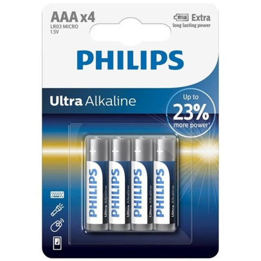 PHILIPS - ULTRA ALKALINE BATTERY AAA LR03 4 UNIT - My naughty haven #