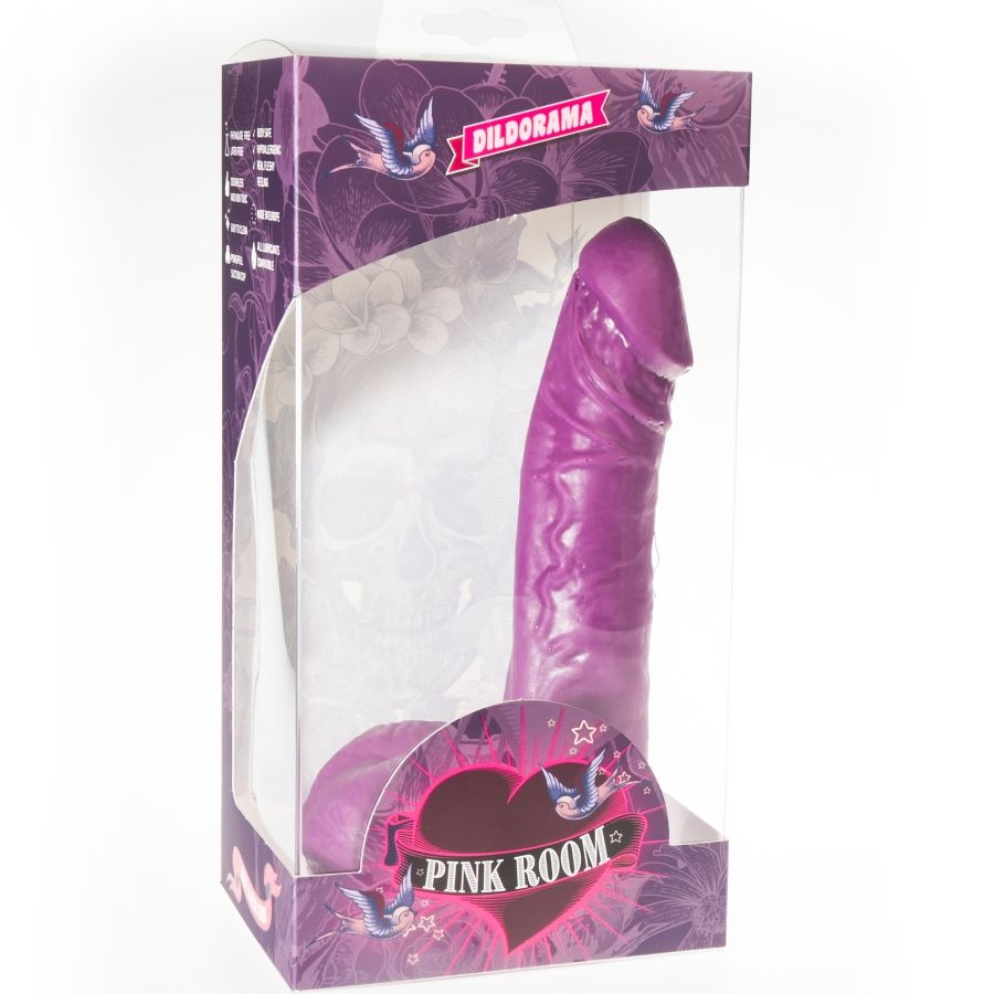 PINK ROOM - EBAN REALISTIC DILDO PURPLE 19 CM - My naughty haven #