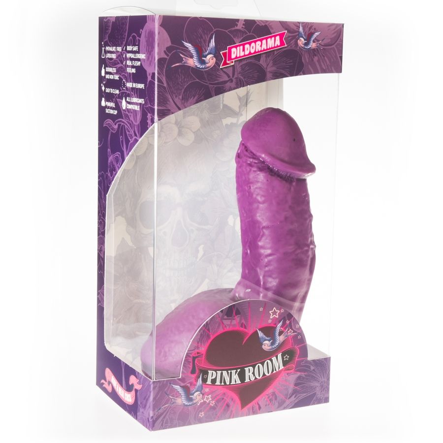 PINK ROOM - ELIAN REALISTIC DILDO PURPLE 17.5 CM - My naughty haven #