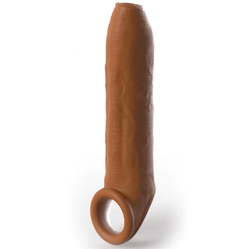 PIPEDREAMS - SLEEVE UNCUT 17,78 CM W STRAP CARAMEL - My naughty haven #