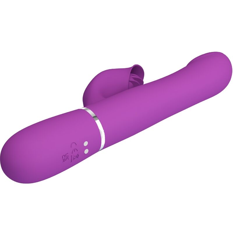 PRETTY LOVE - 4 IN 1 MULTIFUNCTION VIBRATOR & STIMULATOR PURPLE - My naughty haven #