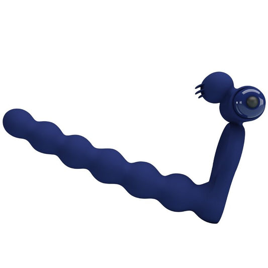 PRETTY LOVE - AJMAL VIBRATING RING WITH PLUG BLUE - My naughty haven #