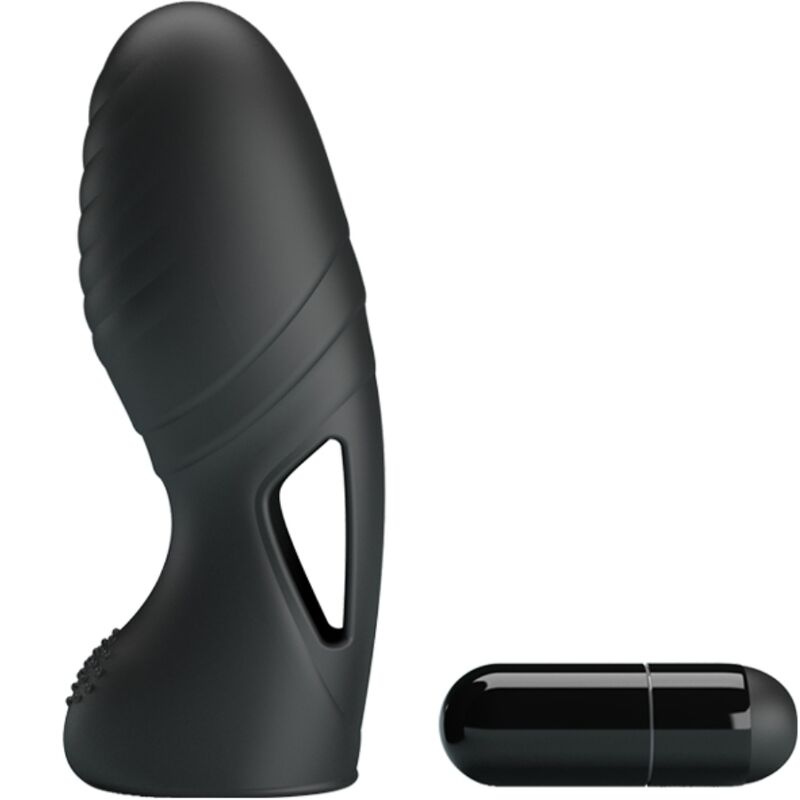 PRETTY LOVE - ALAN SILICONE FINGER VIBRATOR BLACK - My naughty haven #